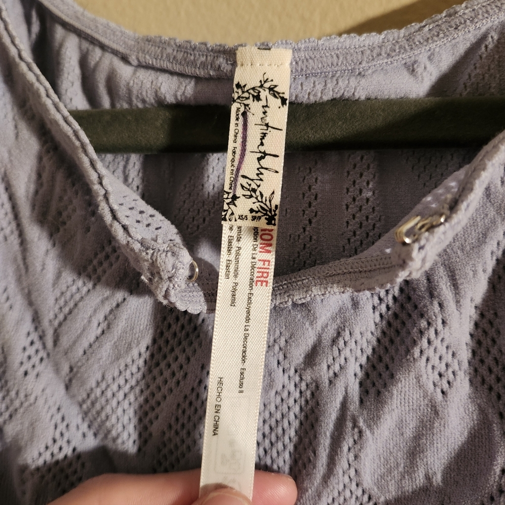 FP Purple Knit Top